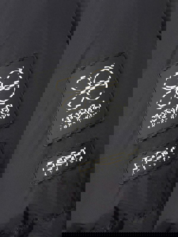 Crosshatch Squadage Panel Jacket Black