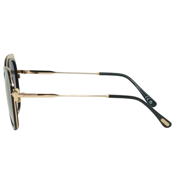 Tom Ford Kenyan FT0792 01B Sunglasses - Black & Gold