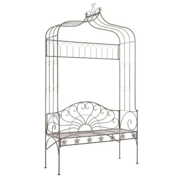 Berkfield Garden Bench 122 cm Iron Antique Brown