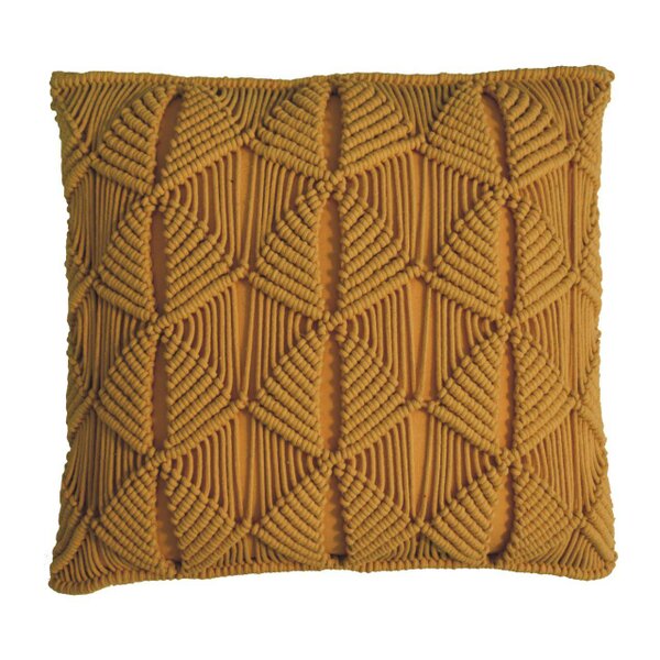 Wyld Haus Set of 2 Rochefort Mustard Handwoven Cushion Covers