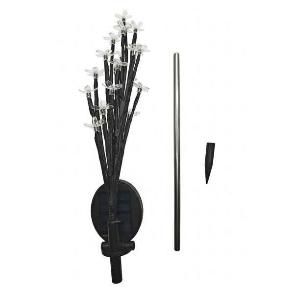 Milagro Solar Tree Lamp 84Cm Rgb+3000K Ip44 Black + Transparent