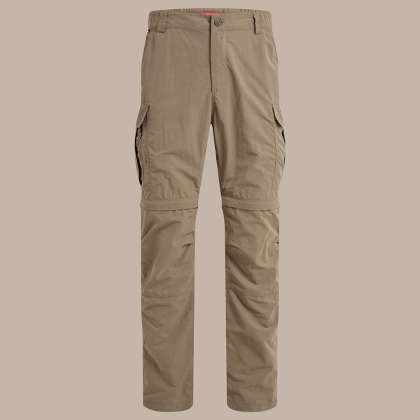 Craghoppers Mens NosiLife III Convertible Cargo Trousers - Pebble