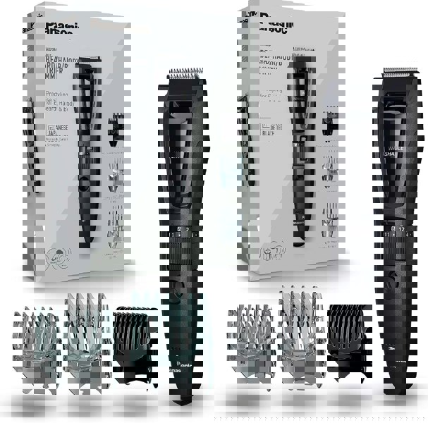 Panasonic ER-GB62 Wet & Dry Electric Hair, Beard & Body Trimmer for Men - Free Gift RRP £5!