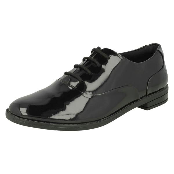 Clarks Girls Clarks Lace Up Brogue School Shoes Drew Star