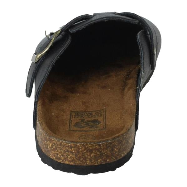 Down to Earth Ladies Down To Earth Buckle Detailed Slip On Mule Sandals F80591