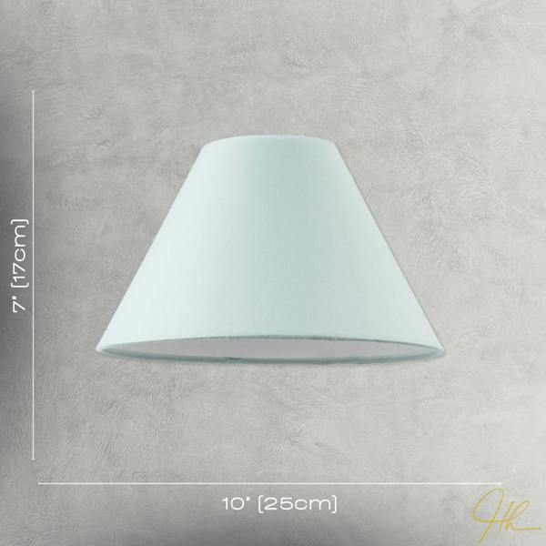 10 Inch Duck Egg Cotton Coolie Lampshade for Table Lamp or Pendant Image 7