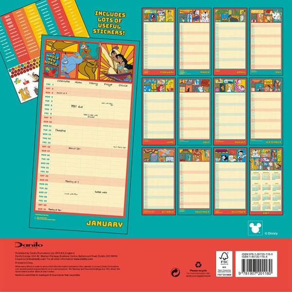 Disney Family Planner 2027, Family Planners, Month To View, Entertainment, Gift