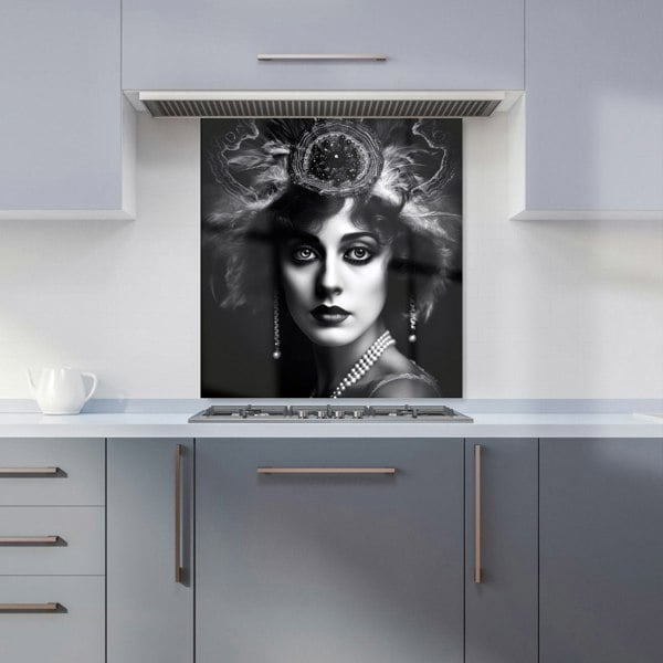 Warren Reed - Designer Edwardian Showgirl Splashart Kitchen Splashback