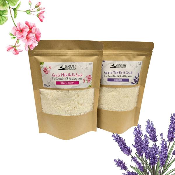 Goats of the Gorge Goats milk bath soak (Geranium) or (Lavender)