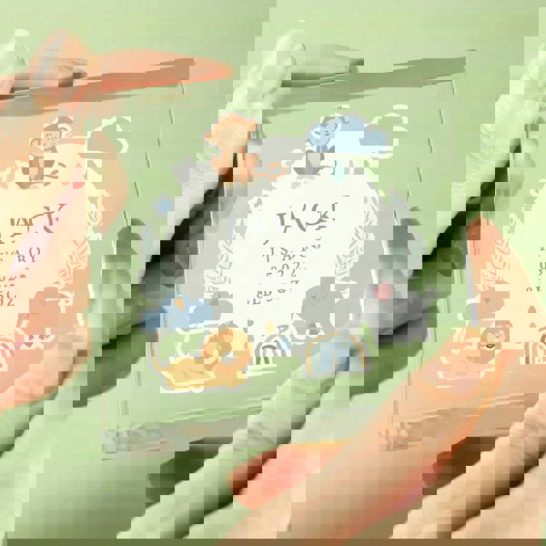 Personalised Memento Company Personalised Safari Animals Crystal Token