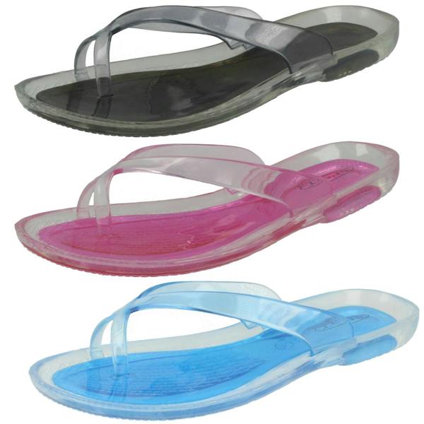 Spot On Ladies Spot On X-Toe Jelly Sandals