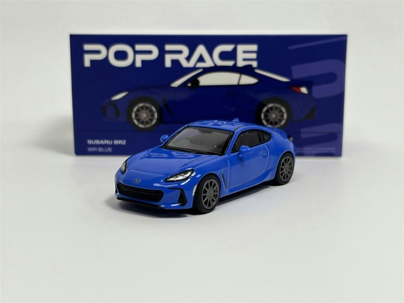 Pop Race Subaru BRZ WR Blue 1:64 Scale PR64SBRZBL01