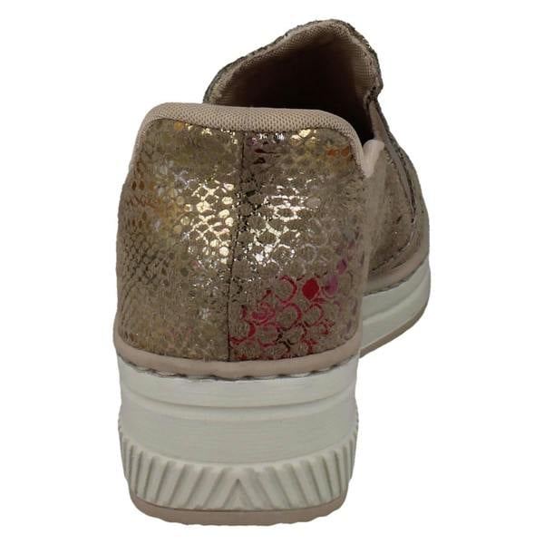 Rieker Ladies Rieker Wedge Sole Casual Shoes 48761