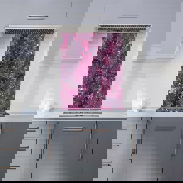 Warren Reed - Designer Cherry Quartz Effect Kitchen Splashback