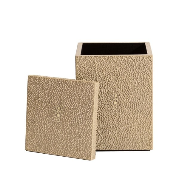 POSH TRADING COMPANY Chelsea Cotton Wool Box - Shagreen Natural