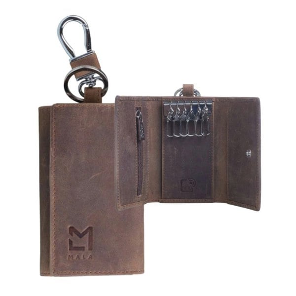 Mala Leather Maddox Tri Fold Key & Note case
