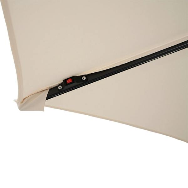 Jardi LED Cantilever Parasol 3m – Cream