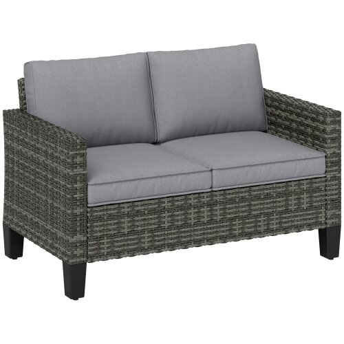 Wyld Haus Nolo Dark Grey 2 Seater Outdoor Sofa With Cushions