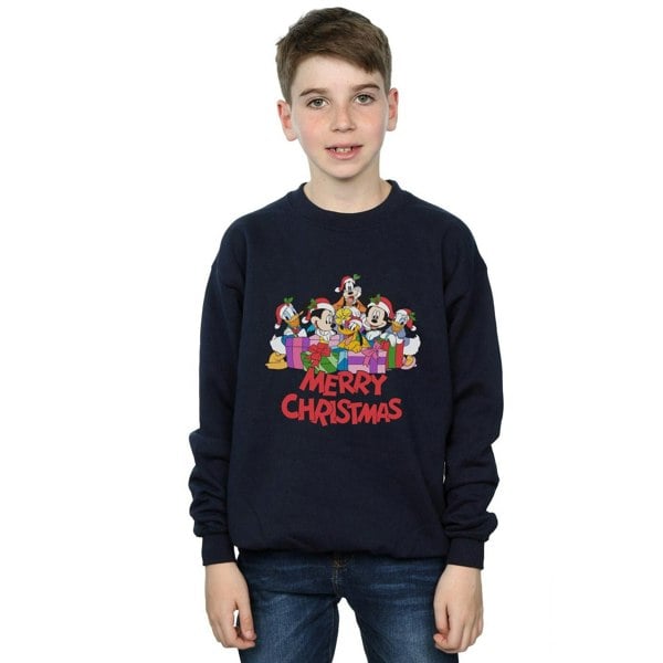 Disney Boys Mickey Mouse And Friends Christmas Sweatshirt - Navy Blue