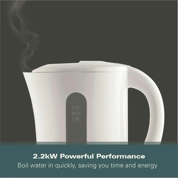 Hamilton Beach Essential 1.7L Plastic Kettle - White - Hamilton Beach UK