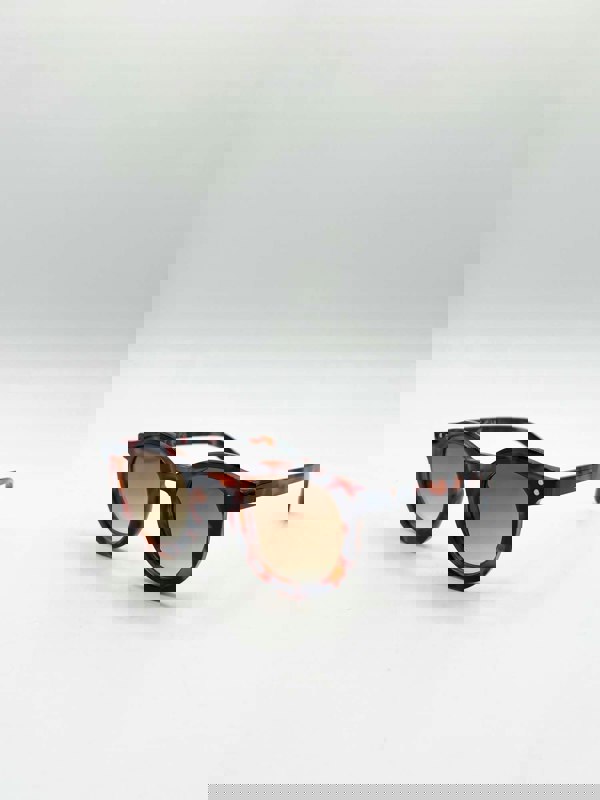 SVNX Bold Rounded Sunglasses in Tortoiseshell