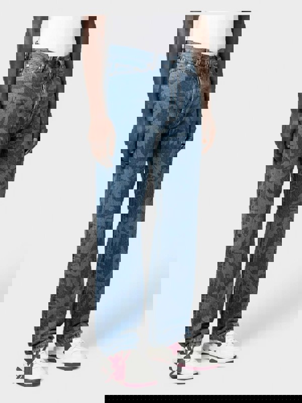 Palm Angels Palmity All Over Laser Denim Jeans 'Blue' - Supplied FashionPalm Angels