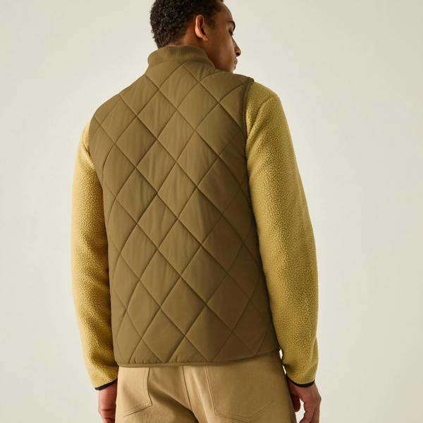 Regatta Mens Harvin Diamond Quilt Body Warmer - Rich Tan - 