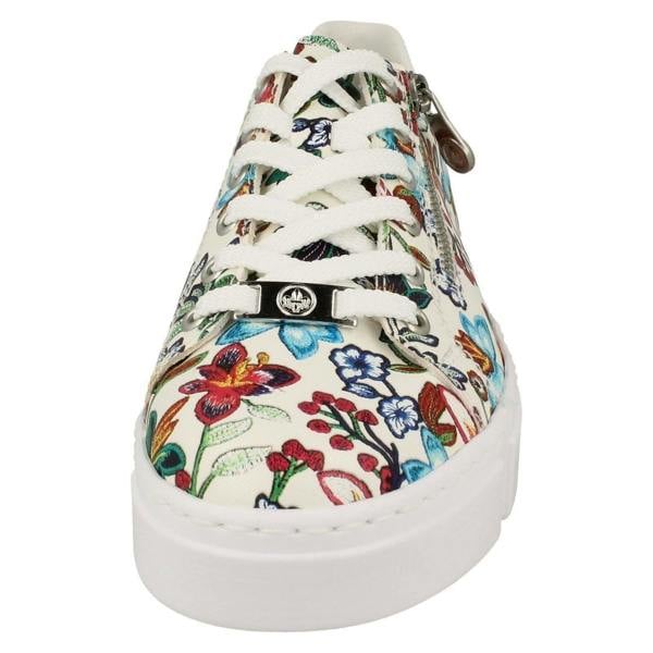 Rieker Ladies Sneakers By Rieker Lace Up Trainers N59L1