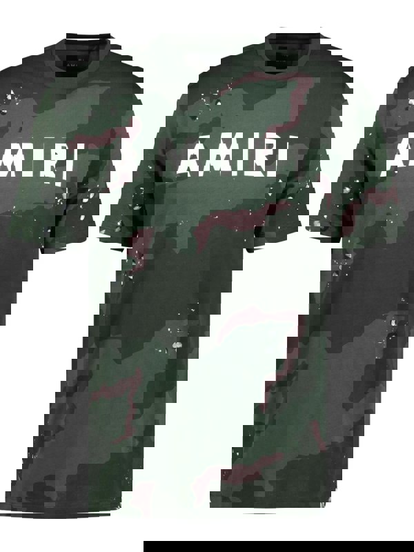 AMIRI ARMY LOGO TEE CAMO
