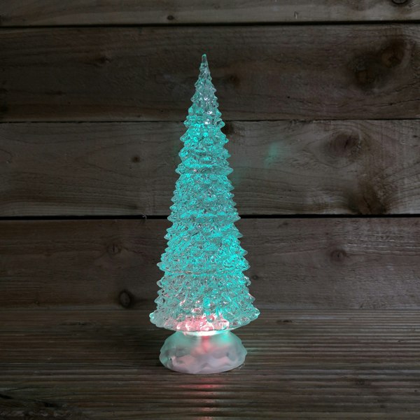 Samuel Alexander 30cm Dual Power Water Spinner Christmas Tree with Timer & Colour Changing LED's