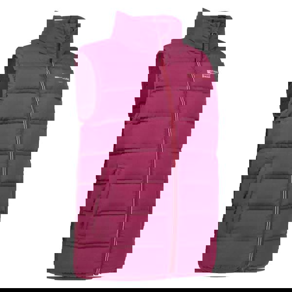 Mountain Warehouse Childrens/Kids Rocko Plain Padded Gilet - Berry - 