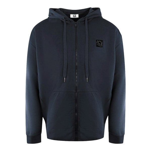 Ice Iceberg S1M-E04163416685 Navy Blue Zip Hoodie Mens M