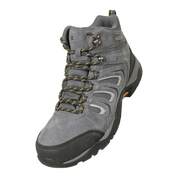 Mountain Warehouse Mens Aspect Extreme Wolverine Suede IsoGrip Walking Boots - Grey