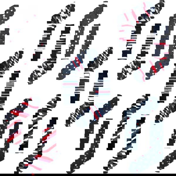 Jemsox 5-Pack Multi Spot & Stripe Organic Cotton Socks