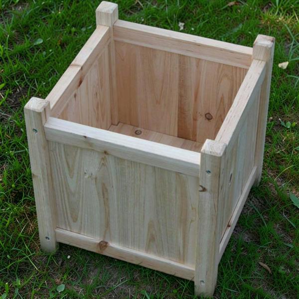 The Garden Marketplace Small Wooden Garden Planter