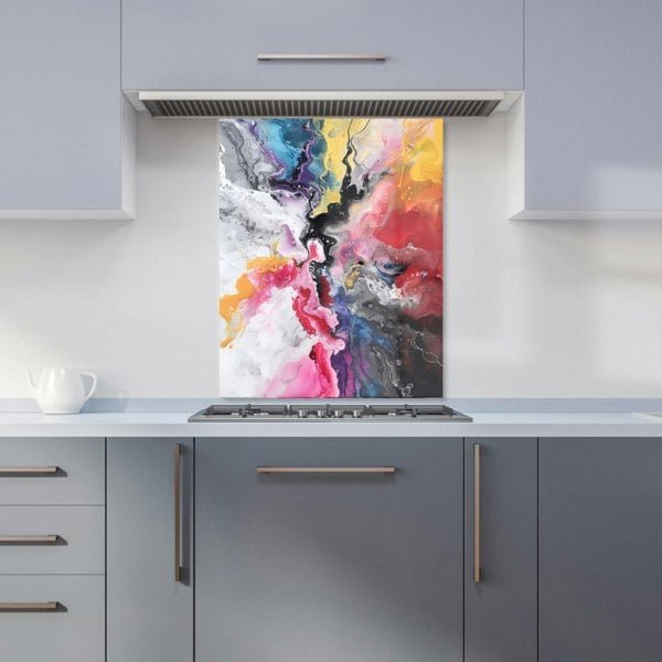 Warren Reed - Designer Explosive Colour Cascade Kitchen Splashback