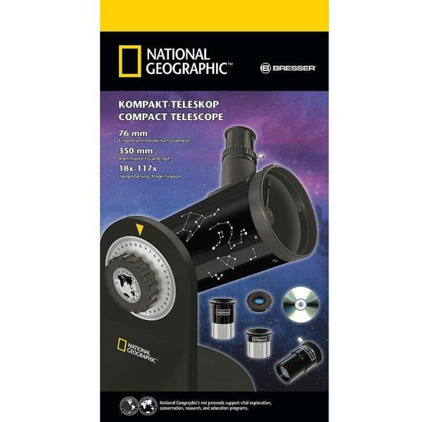 National Geographic 76/350 Newtonian Reflector Compact Telescope