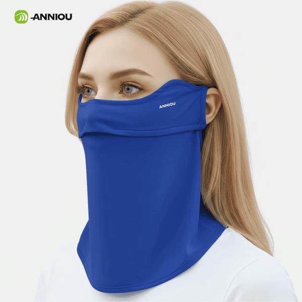 Anniou Dust Face Mask UPF 50+ - One Size - blue