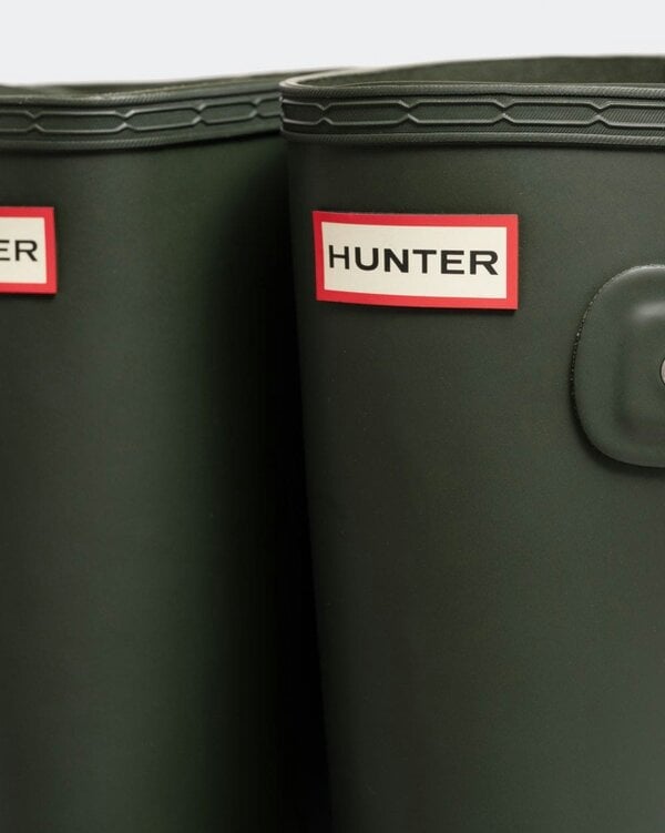 Hunter Original Tall Side Adjustable Mens Wellies - Dark Olive
