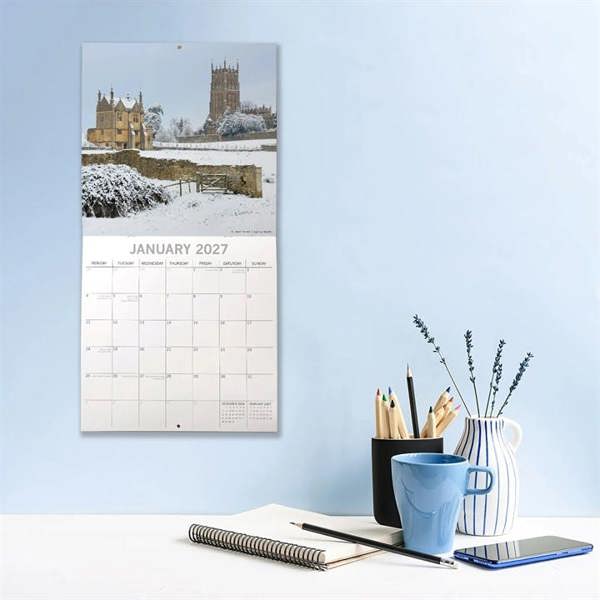 Cotswolds Calendar 2027, Wall Calendars, Month To View, Travel, Gift