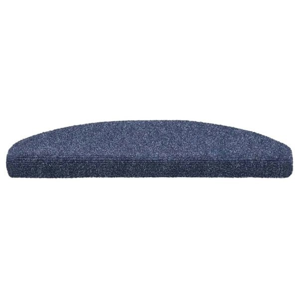 Berkfield Self-adhesive Stair Mats 10 pcs Blue 65x21x4 cm Needle Punch