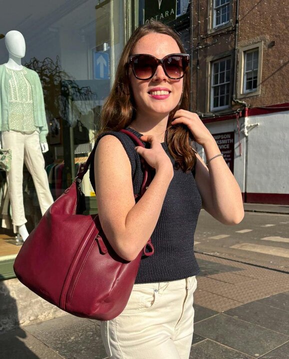SADDLER "Julia" Real Leather Hobo Bag – Versatile, Stylish & Spacious Design