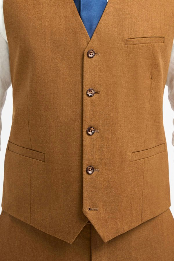 House of Cavani James Sierra Super 130s Wool Waistcoat