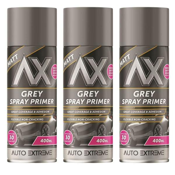 Auto Extreme 3X Auto Extreme Grey Primer Spray 400ml