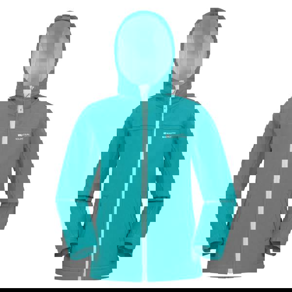 Mountain Warehouse Kids Exodus Water Resistant Soft Shell Jacket - Teal