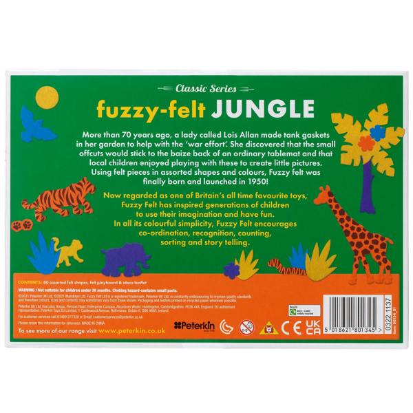 Fuzzy Felt Fuzzy-Felt Retro - Jungle