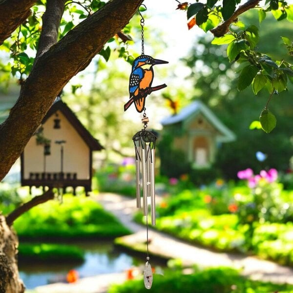 EDH Door Hardware Suncatcher Kingfisher Wind Chime