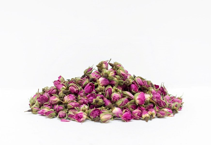 Eco-Pebble Food Grade A Damask Dried Pink Rose Buds