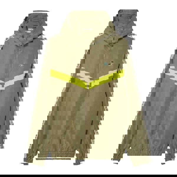 Lacoste Mens Monogram Tennis Track Jacket - Khaki Green