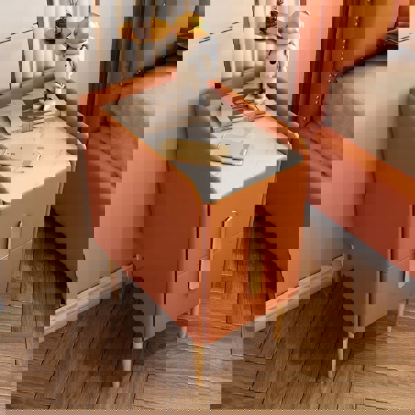 Silva Bedside Table, Multiple Colors-Ritconcept-Orange-20cm-Rit Concept